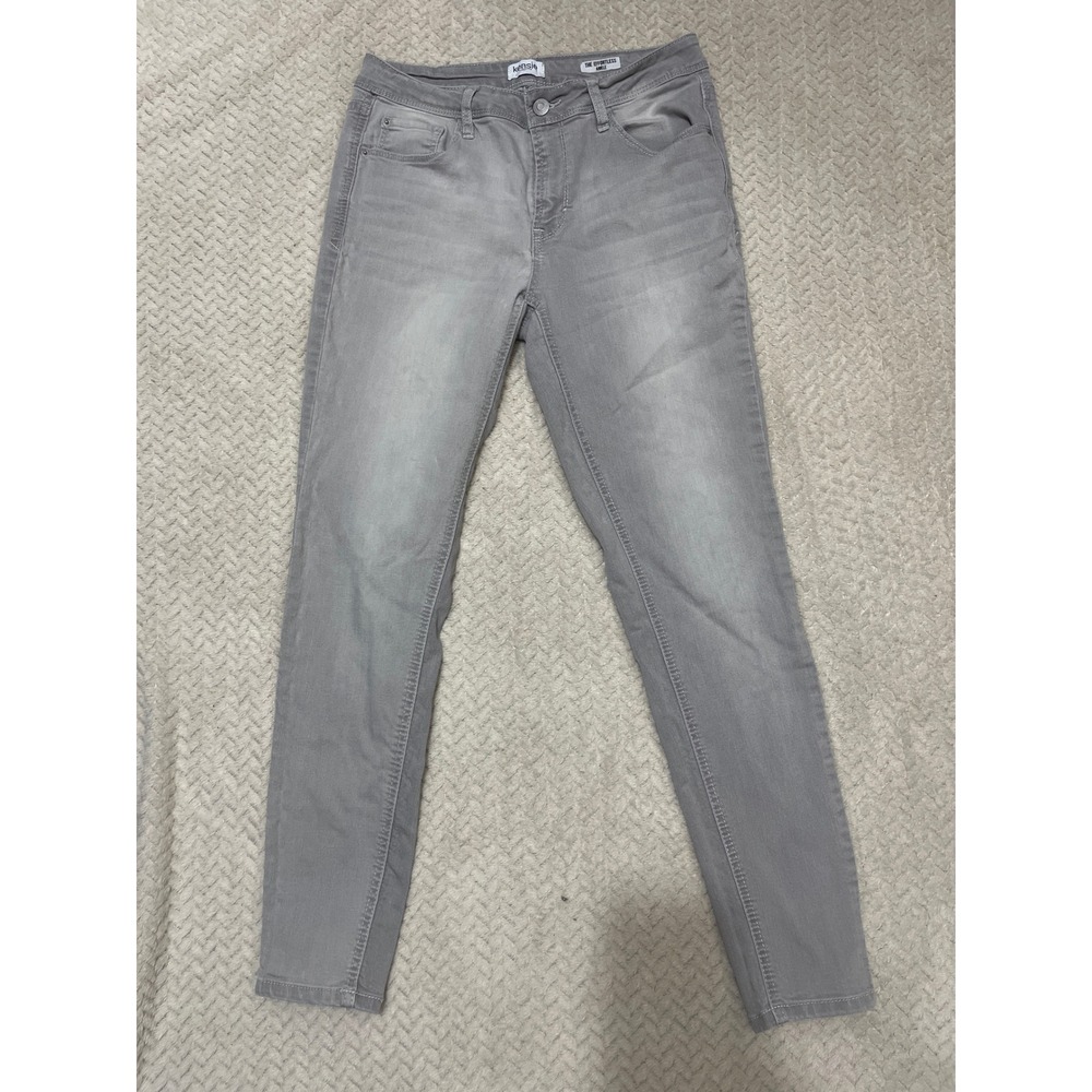 Kensie Jeans The Effortless Ankle Gray Skinny Jeans Size 8/29 Stretch Denim